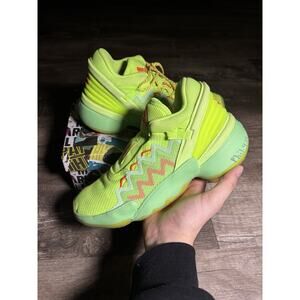 Adidas D.O.N. Issue #2 Marvel Spidey Sense basketball "Glow Mint" Size 6